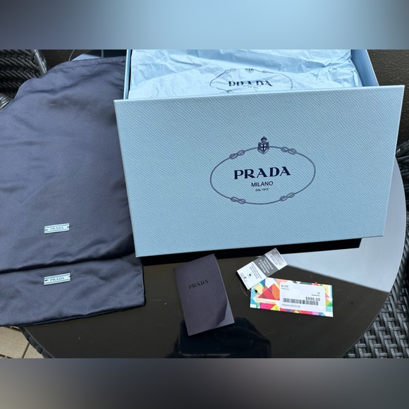 Prada Satin Green Slides Loafers Mules with crystals sz 39 US 9 - Picture 5 of 14